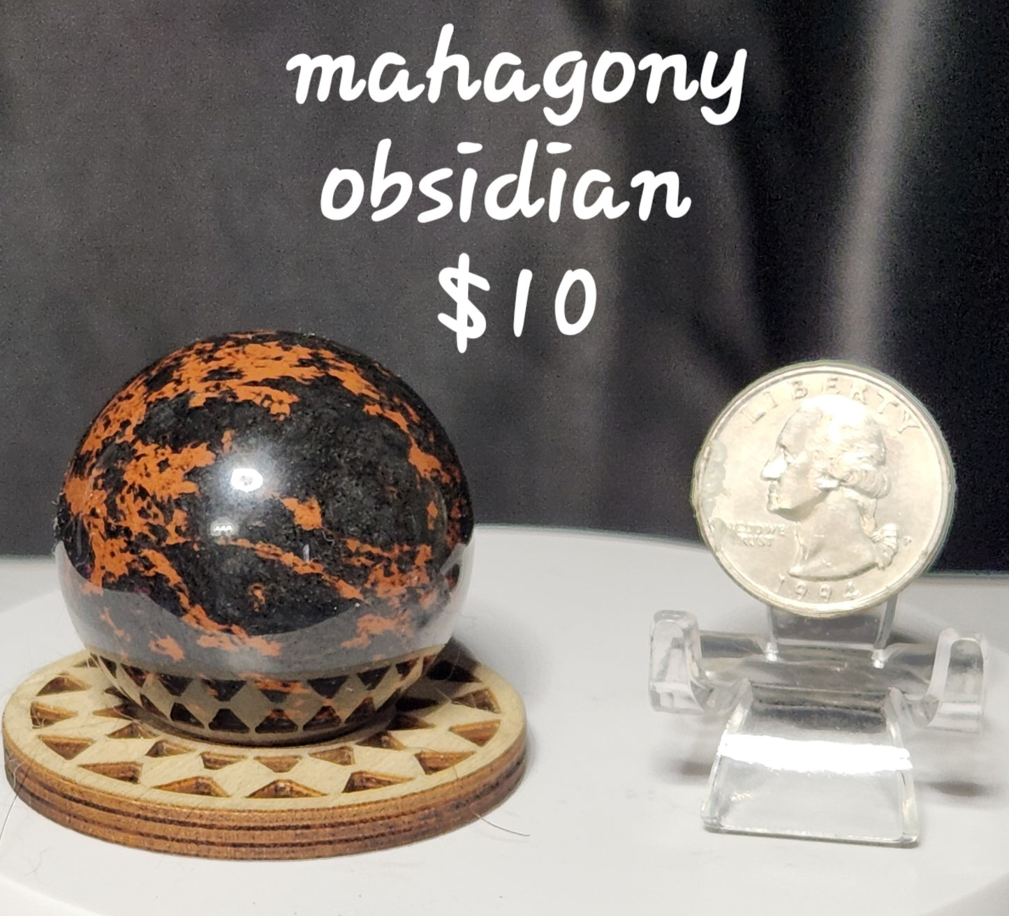 Mahagony Obsidian Sphere
