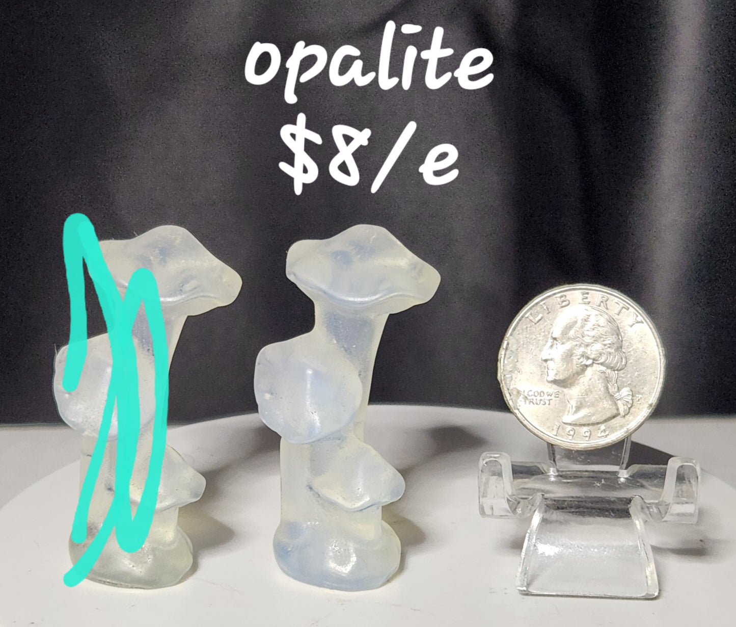 Opalite triple mushroom