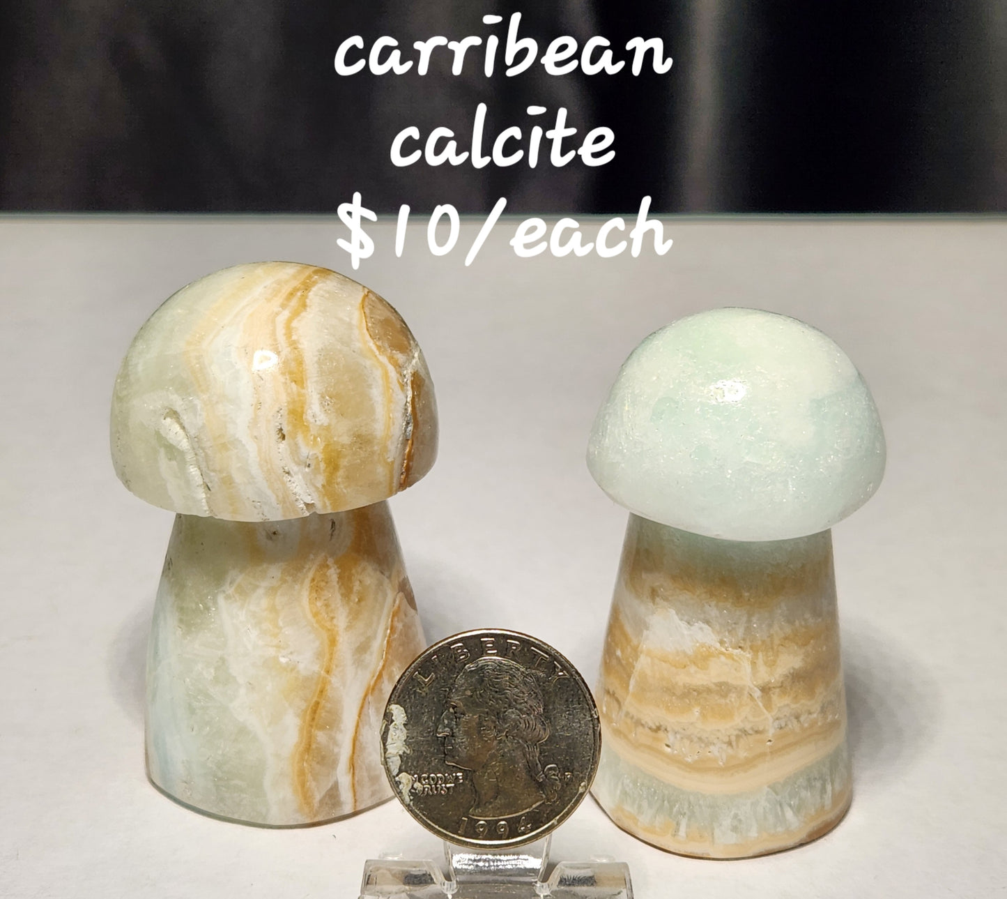 Carribean calcite mushrooms