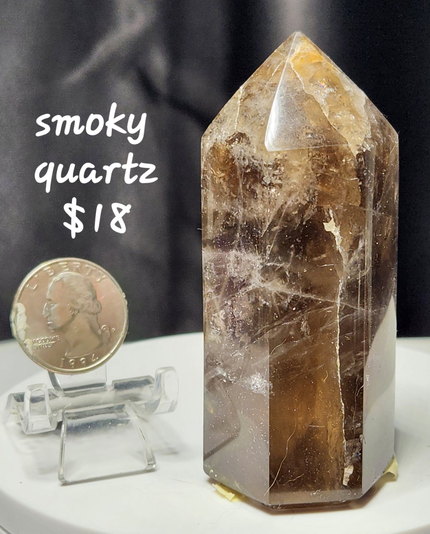 Smoky quartz tower