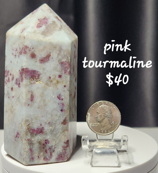 Pink Tourmaline Tower