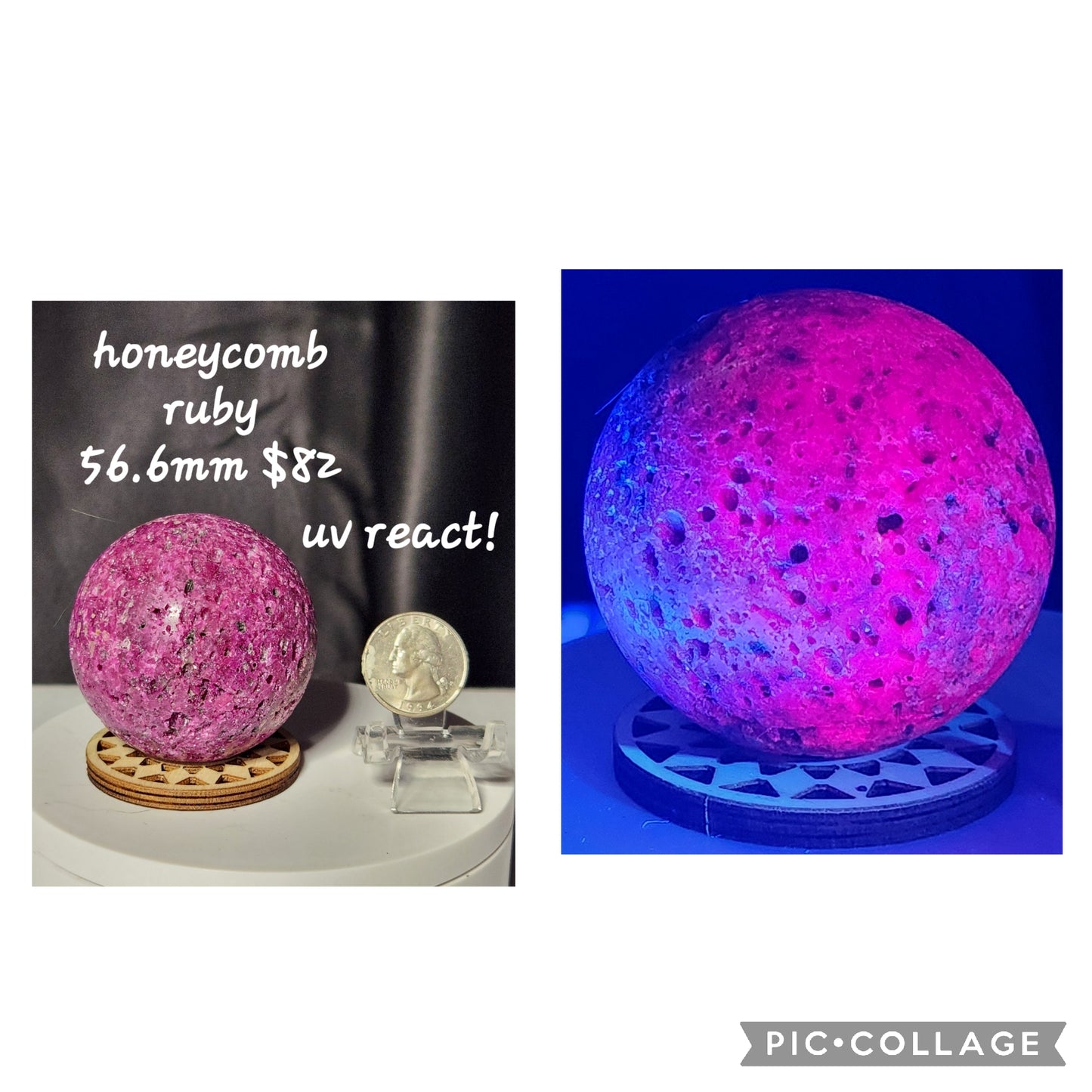 Honeycomb ruby sphere